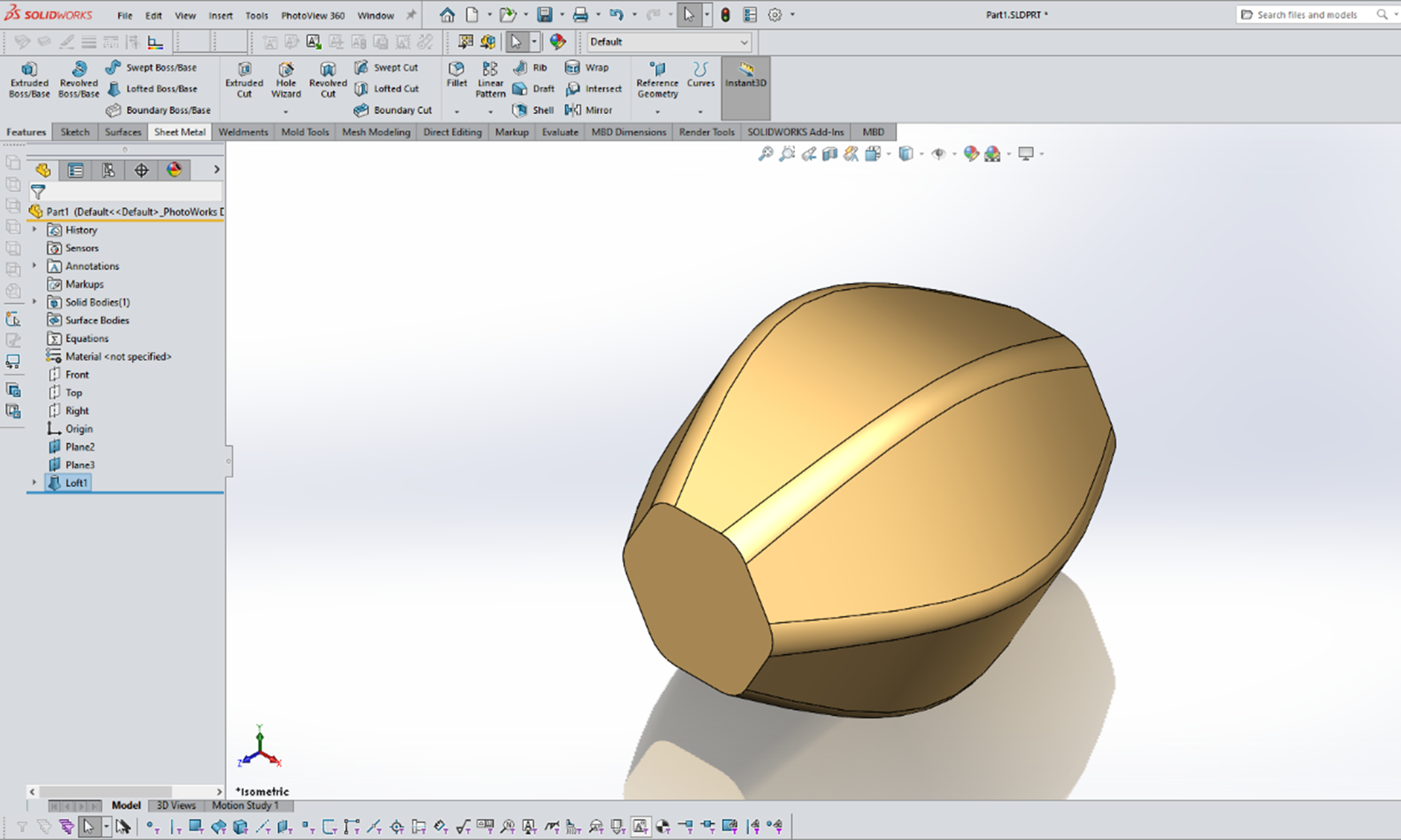 Managing SOLIDWORKS Loft Connectors | GoEngineer