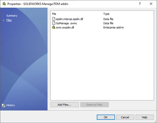 Installing the SOLIDWORKS Manage PDM Add-in 