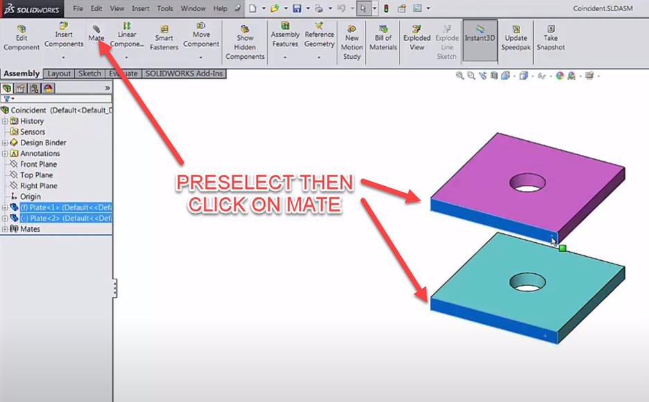 Introduction To SOLIDWORKS Mates: Standard, Advanced, & Mechanical ...