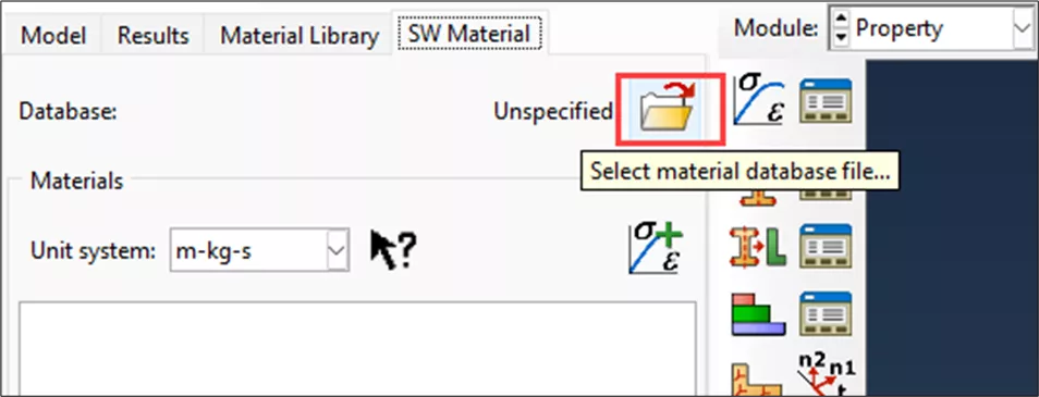 SOLIDWORKS Material Database Folder