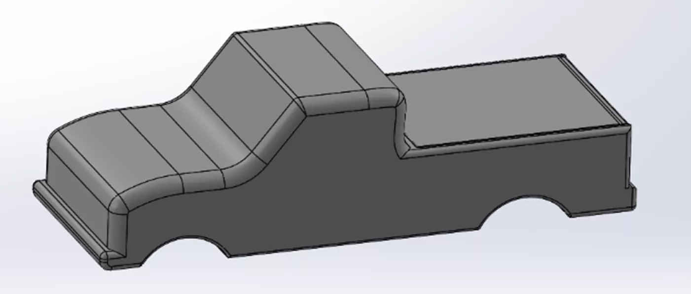 SOLIDWORKS Model Pickup Truck Truck Bed Covered