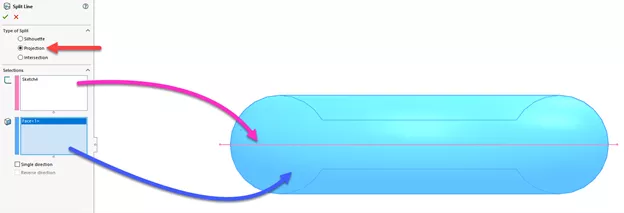 SOLIDWORKS Mold Tools Split Line Parting Line Explained