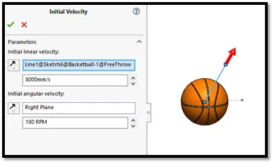 SOLIDWORKS Motion Basketball Free Throw Analysis