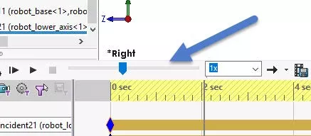 SOLIDWORKS Simulation Time Slide bar