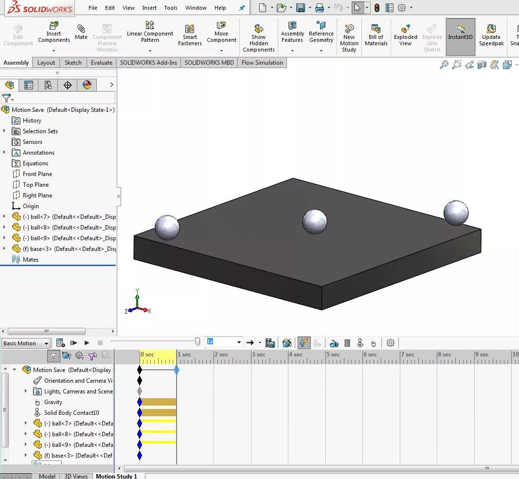 SOLIDWORKS Motion Study Tutorial 