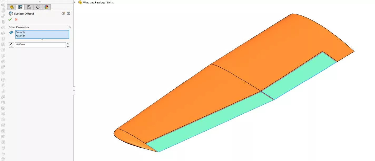 SOLIDWORKS Offset Surface Example