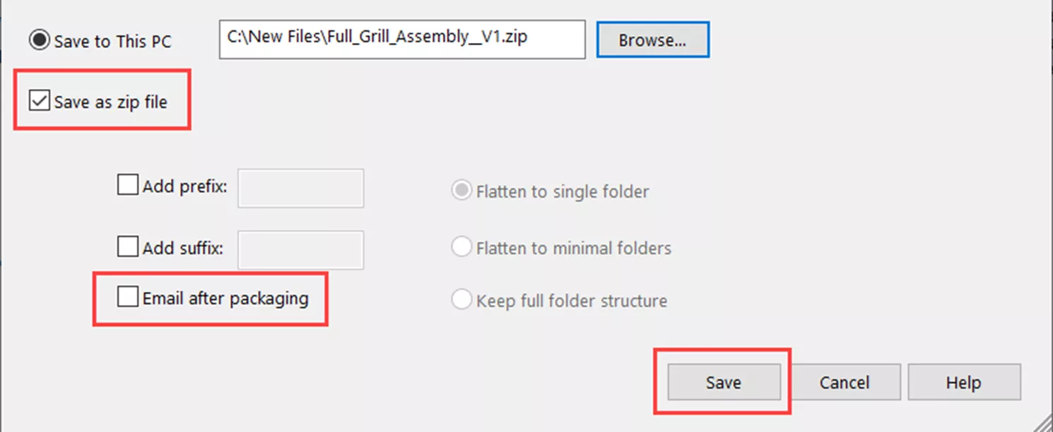 Save SOLIDWORKS Files with Pack and Go 