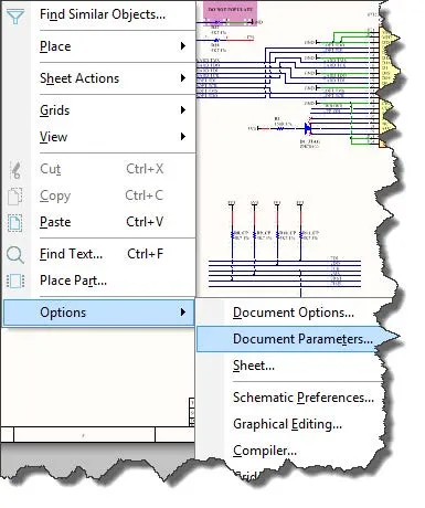 SOLIDWORKS PCB Document Parameters