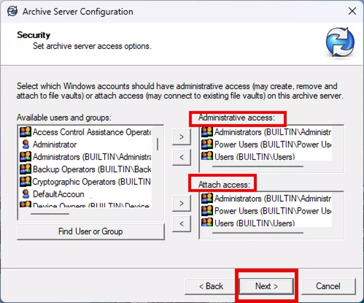 SOLIDWORKS PDM Archive Server Configuration Security Options