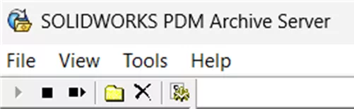 Stop Button in SOLIDWORKS PDM Archive Server