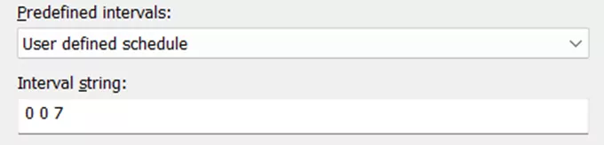 SOLIDWORKS PDM Cold Storage Predefined Intervals