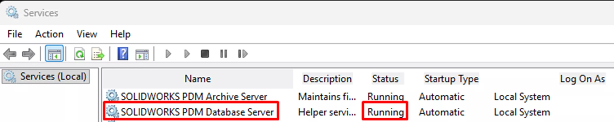 SOLIDWORKS PDM Database Service Isn’t Running