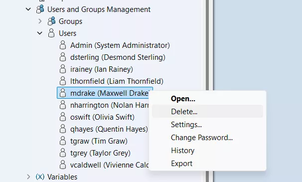 How to Delete a Single User Account in SOLIDWORKS PDM 