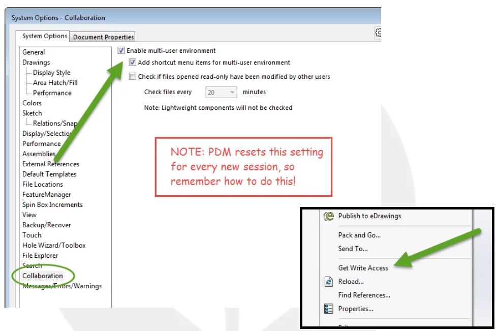 SOLIDWORKS PDM Enable Multi-User Environment