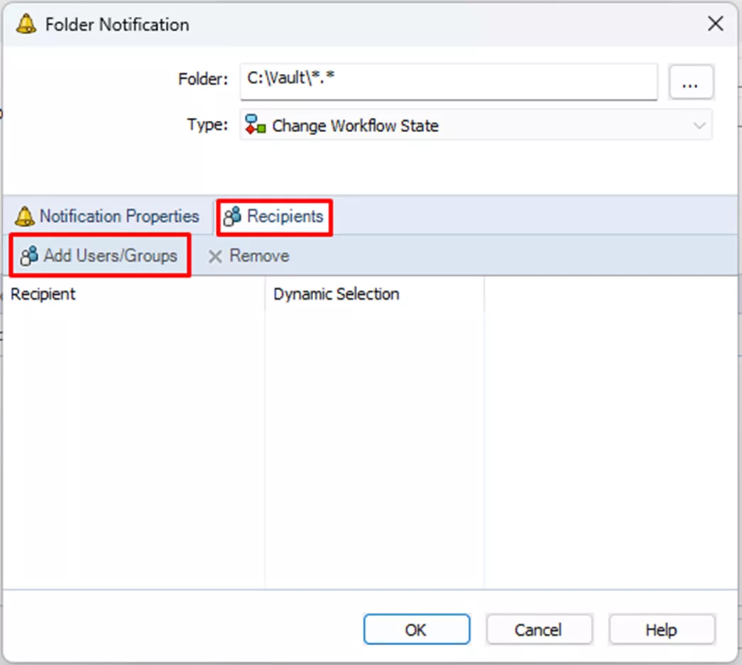 SOLIDWORKS PDM Folder Notifications
