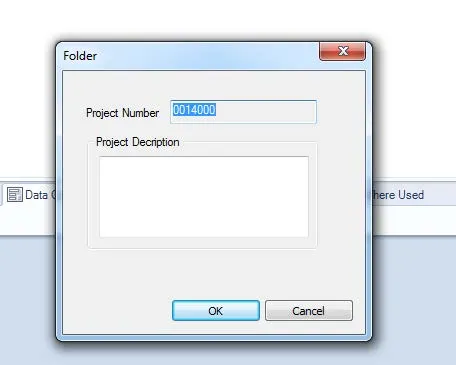 SOLIDWORKS PDM Folder Project Number