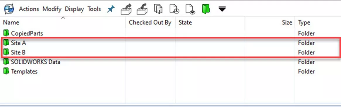 SOLIDWORKS PDM Number of Project Folders