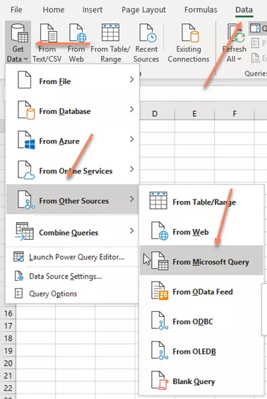 SOLIDWORKS PDM Get Data from Microsoft Query