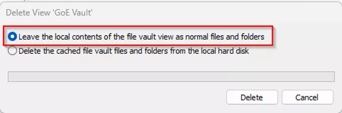Leave the Local Contents of the File Vault View as Normal Files and Folder SOLIDWORKS PDM Option