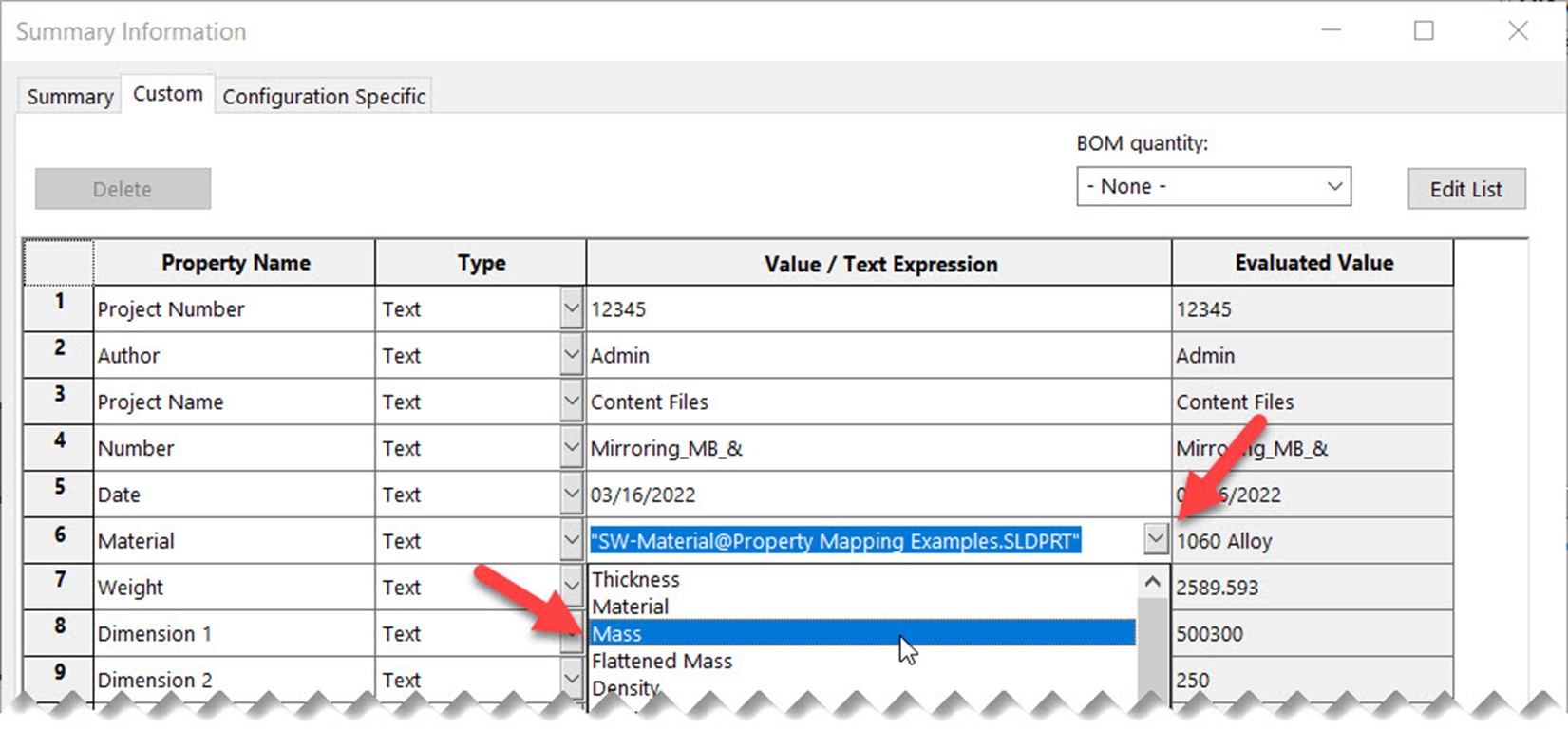 SOLIDWORKS PDM Variable Mapping Tips & Tricks: Mass Properties, File ...