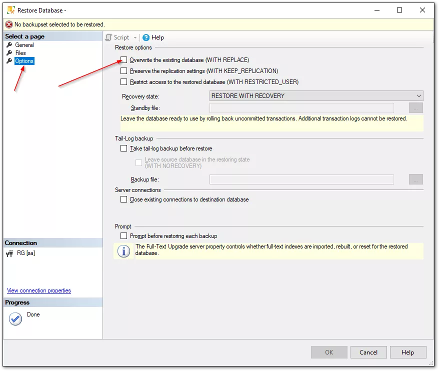 SOLIDWORKS PDM Overwrite Existing Database (WITH REPLACE)