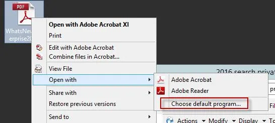 SOLIDWORKS PDM PDF Viewer Adobe Acrobat Default Program Option