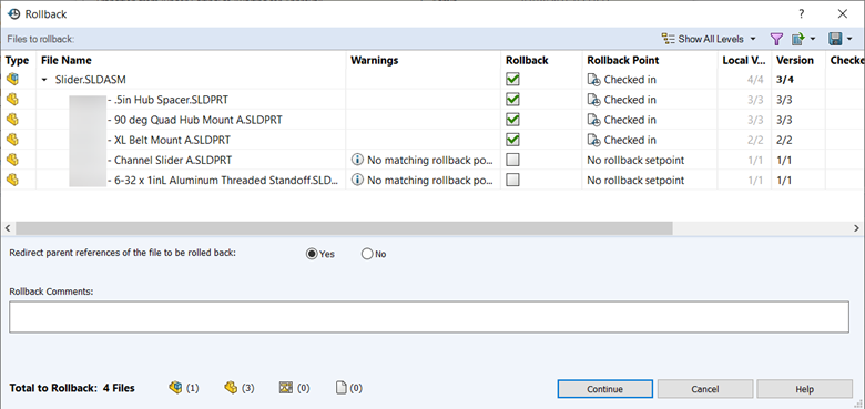 Feature Feud: SOLIDWORKS PDM Rollback Vs Checking In A Previous Version ...