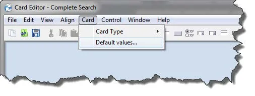 SOLIDWORKS PDM Search Card Default Values