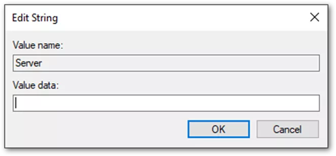 Edit String Window SOLIDWORKS PDM Server Components