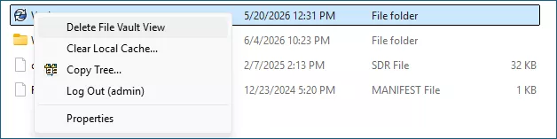 Deleting a Local Vault View in SOLIDWORKS PDM