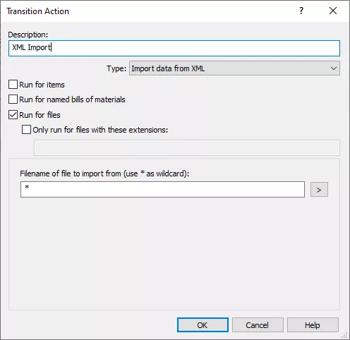 SOLIDWORKS PDM Transition Action XML Import