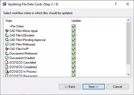 SOLIDWORKS PDM Updating File Data Cards (Step 2/6)