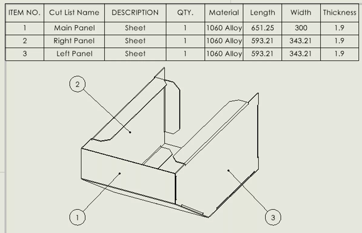 SOLIDWORKS PDM Variable Mapping Bill of Materials