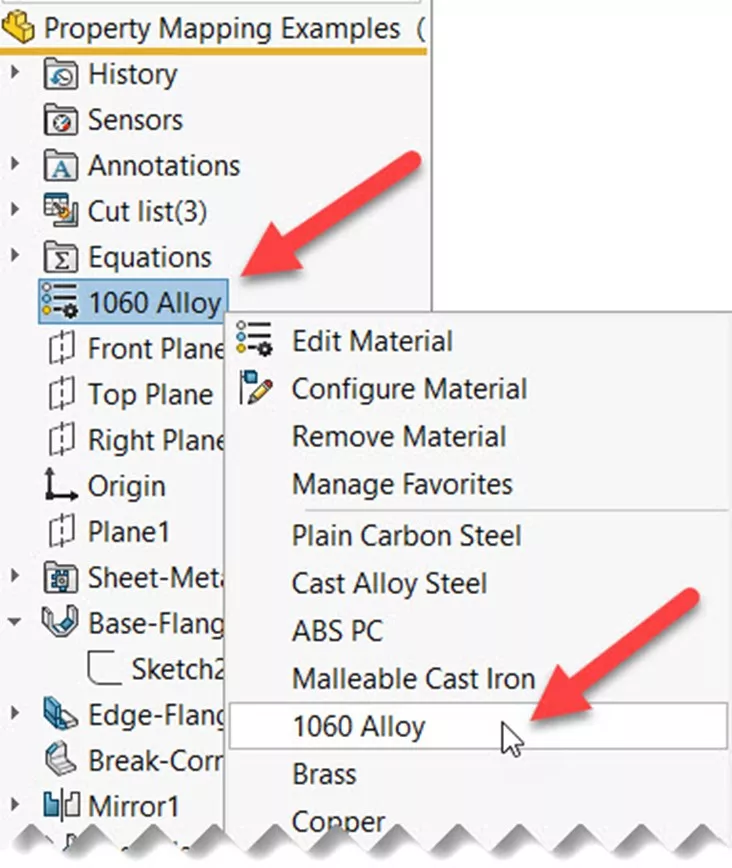 SOLIDWORKS PDM Variable Mapping Mass Properties