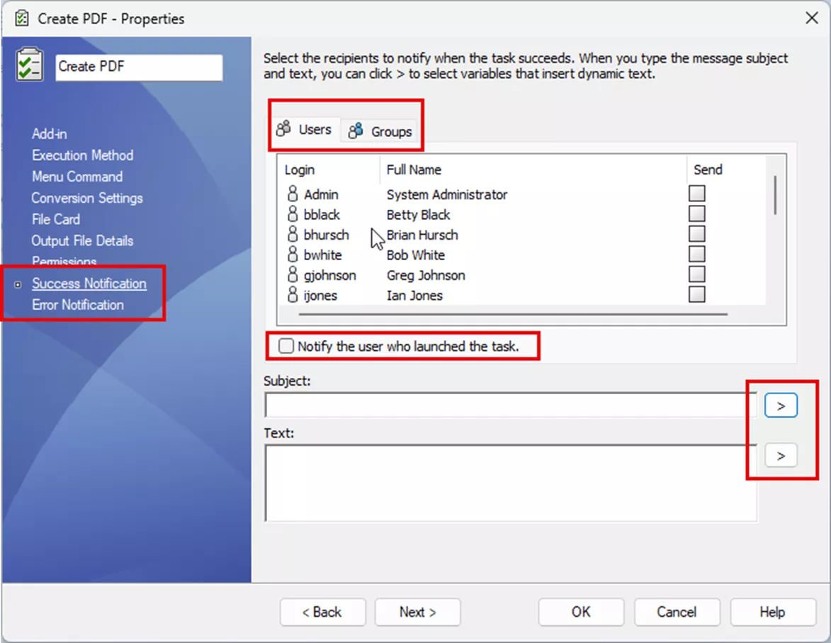 SOLIDWORKS PDM Vault Task Notifications 