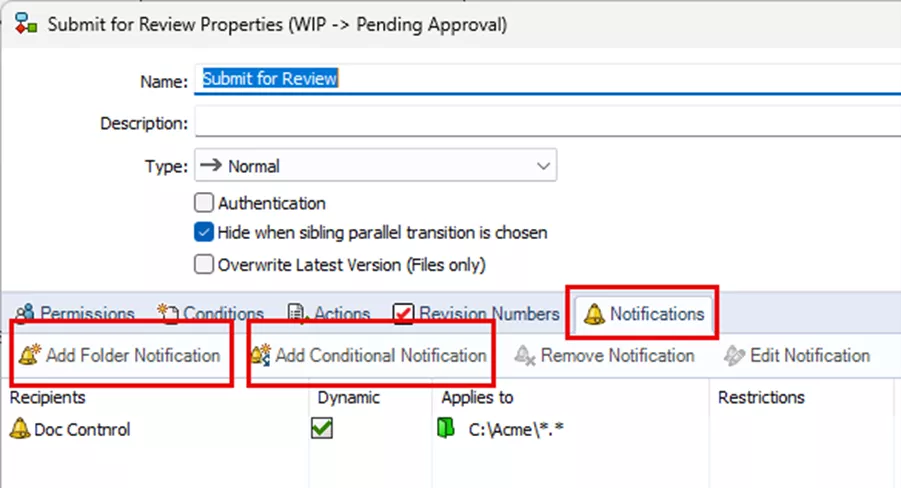 SOLIDWORKS PDM Workflow Notifications