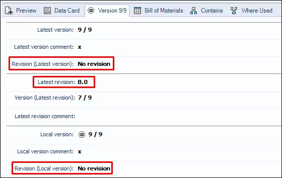 The Version tab for a file in File Explorer