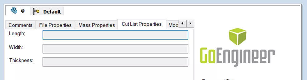 SOLIDWORKS PDM Weldment Cut List