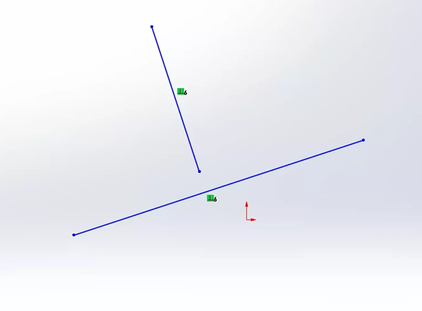 Example of a Perpendicular Relation in SOLIDWORKS