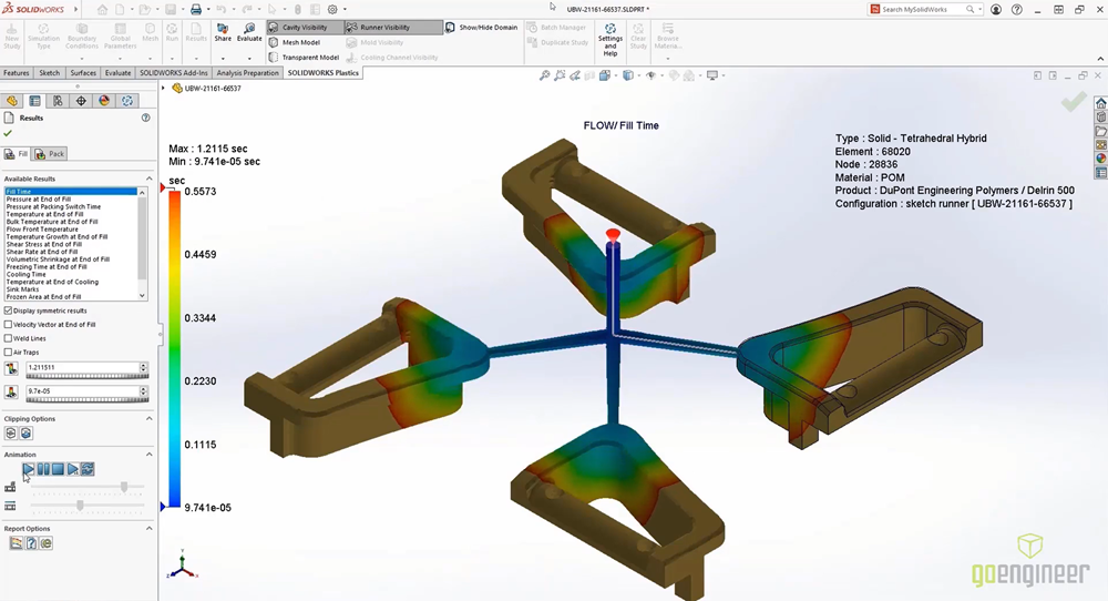 What's New SOLIDWORKS 2022: Simulation, Flow, & Plastics | GoEngineer