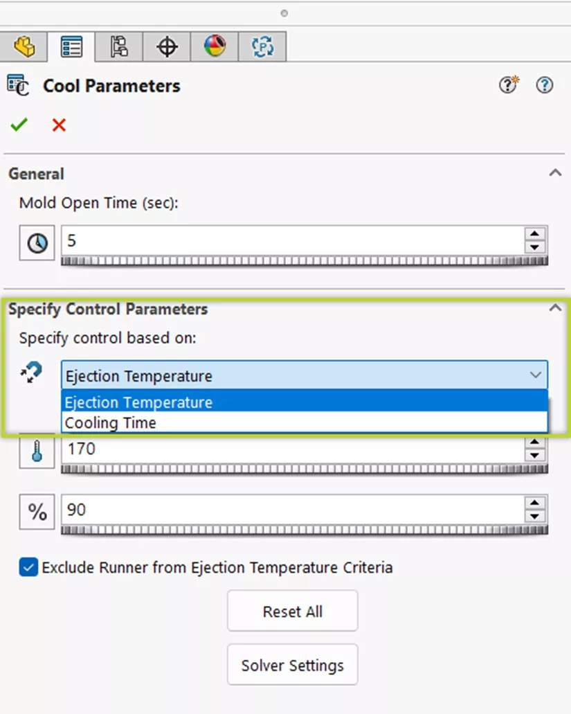 What's New SOLIDWORKS Plastics 2024 Cool Solver