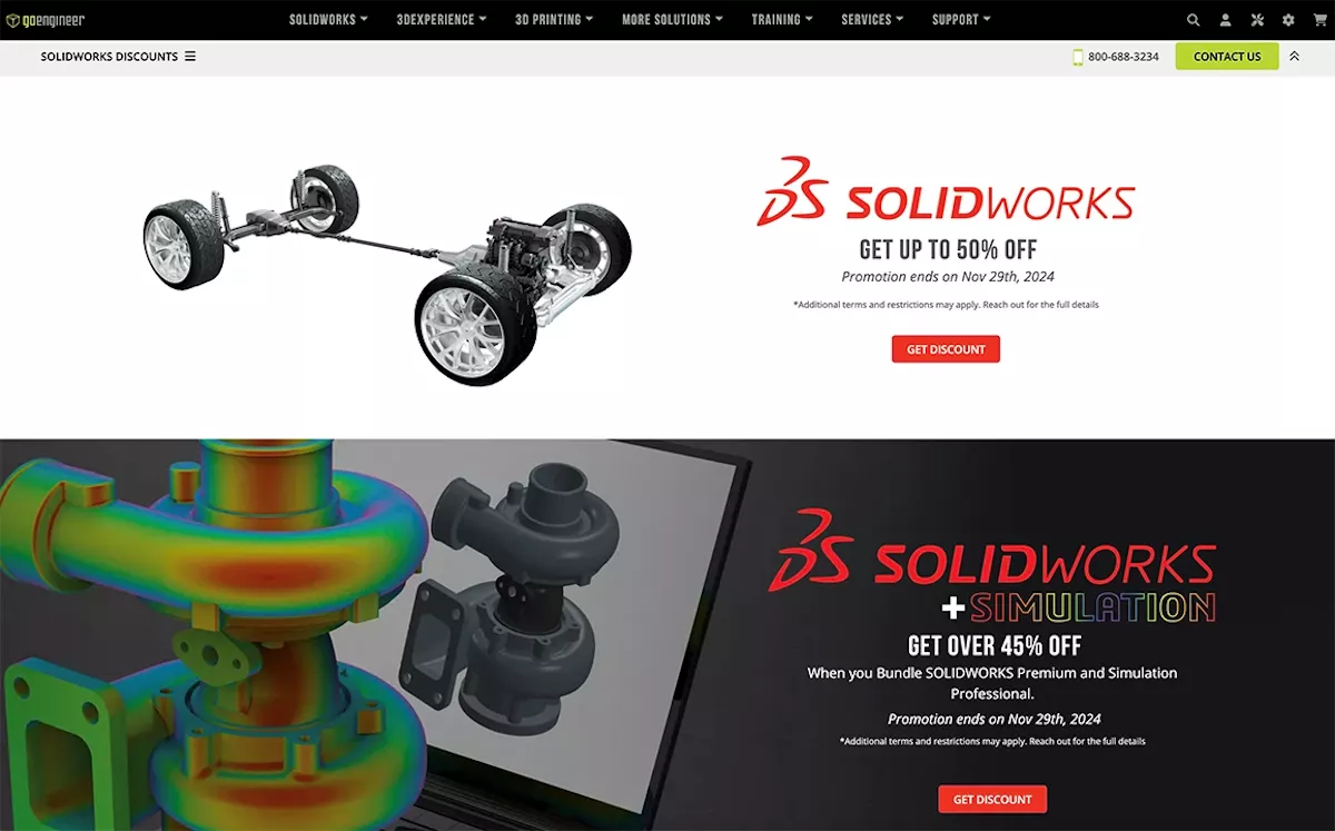 SOLIDWORKS Promotions through GoEngineer