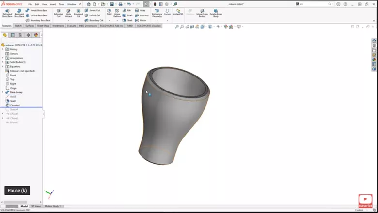SOLIDWORKS Reducer Example 