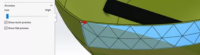SOLIDWORKS Relief Cut with Low Accuracy