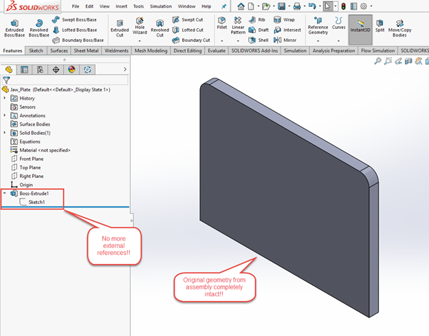 Removing External References In SOLIDWORKS Files | GoEngineer