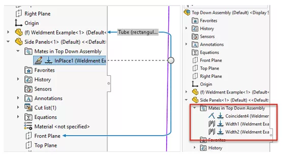 SOLIDWORKS Replace InPlate Mate