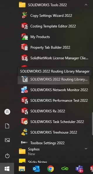 SOLIDWORKS Tools Routing Library
