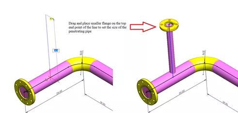 SOLIDWORKS Routing Pipe Penetration