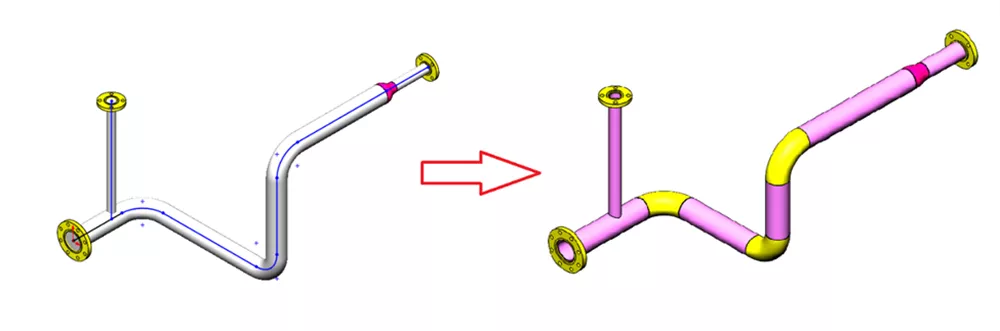 SOLIDWORKS Routing Spool Sketch