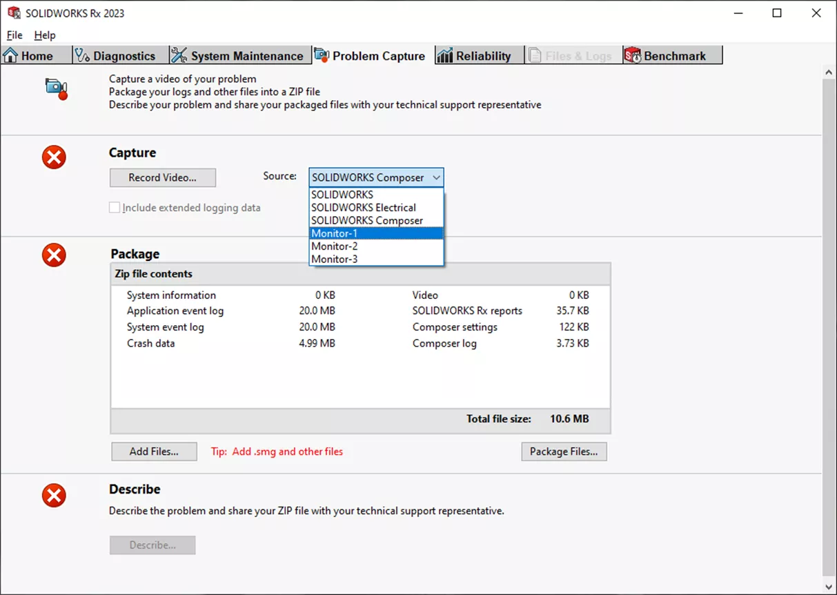 How to Create a SOLIDWORKS Rx Log in eDrawings, File Explorer, and Visualize